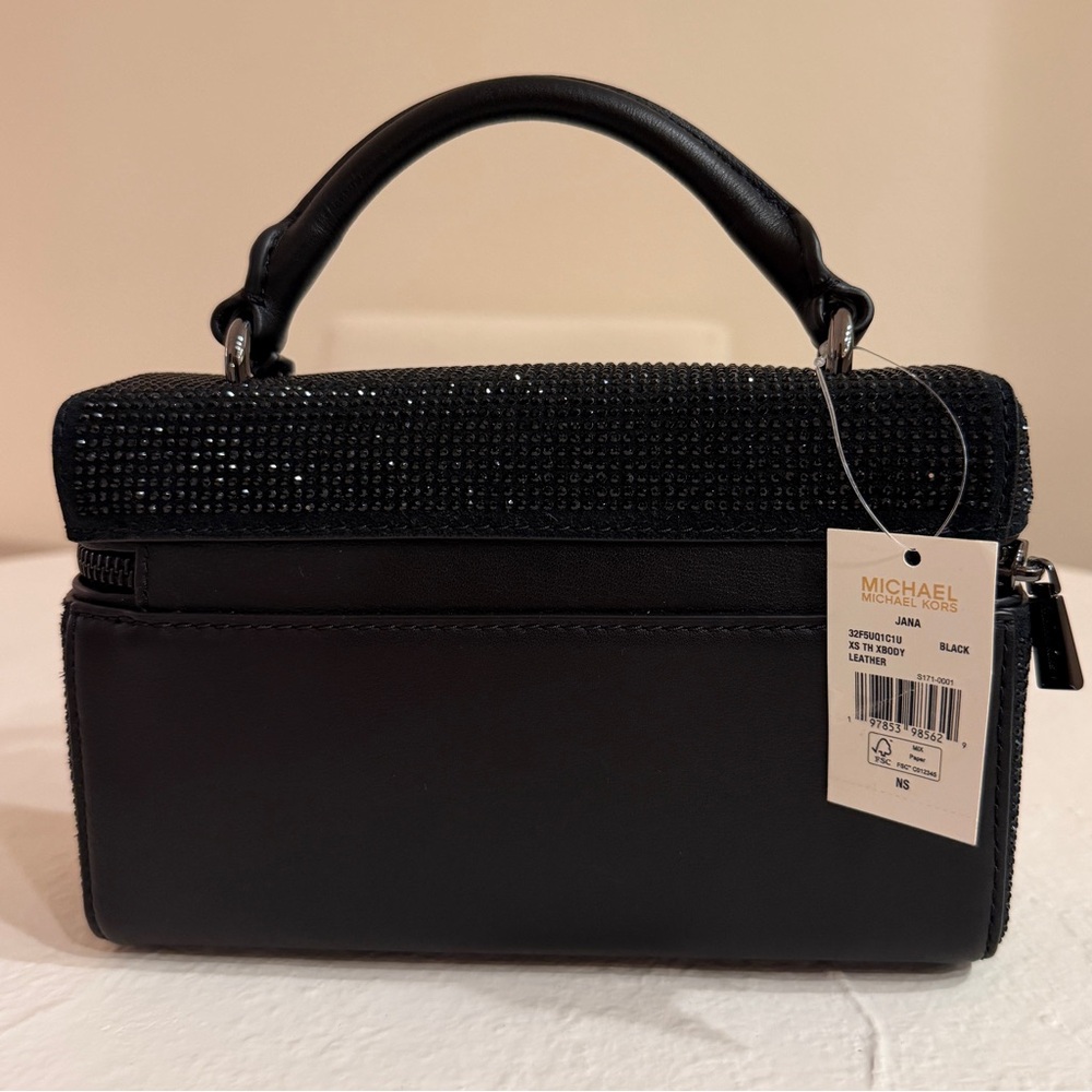 Michael Kors Jana Extra-Small Embellished Suede Convertible Crossbody Bag - Picture 5 of 7